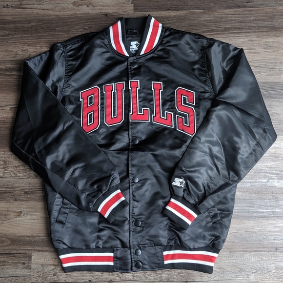 chicago bulls satin starter jacket